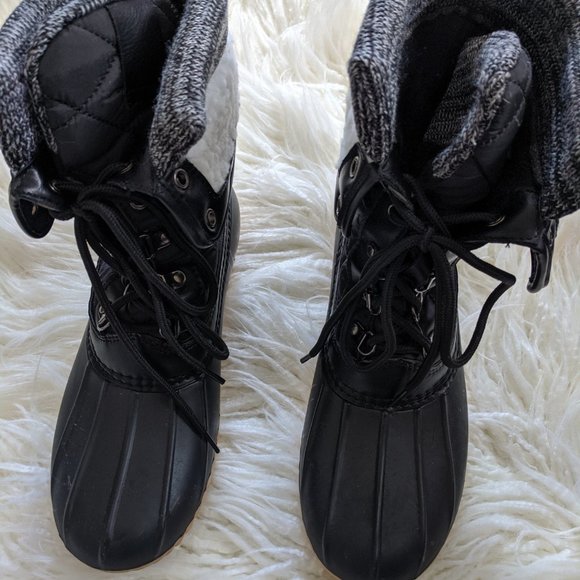 Henry Fererra Duck Boots 8 Black - Picture 1 of 6